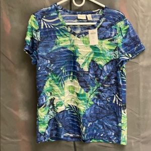 Chico’s tropic print tee